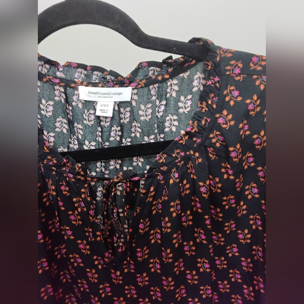 BeachLUNCHLOUNGE BOHO PRINTED DRESS NWT LARGE - Picture 3 of 5